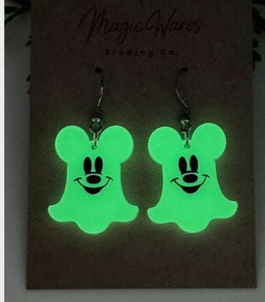 Dangle Ghost Glow in the Dark Earrings